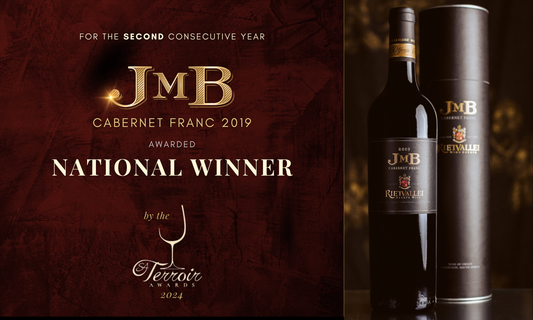 For the second consecutive year JMB Cabernet Franc 2019 awarded national Winner